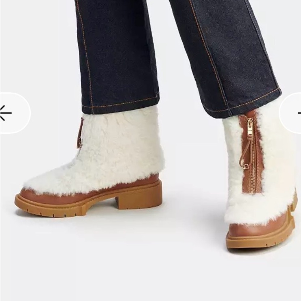 COACH Leona Shearling Boots